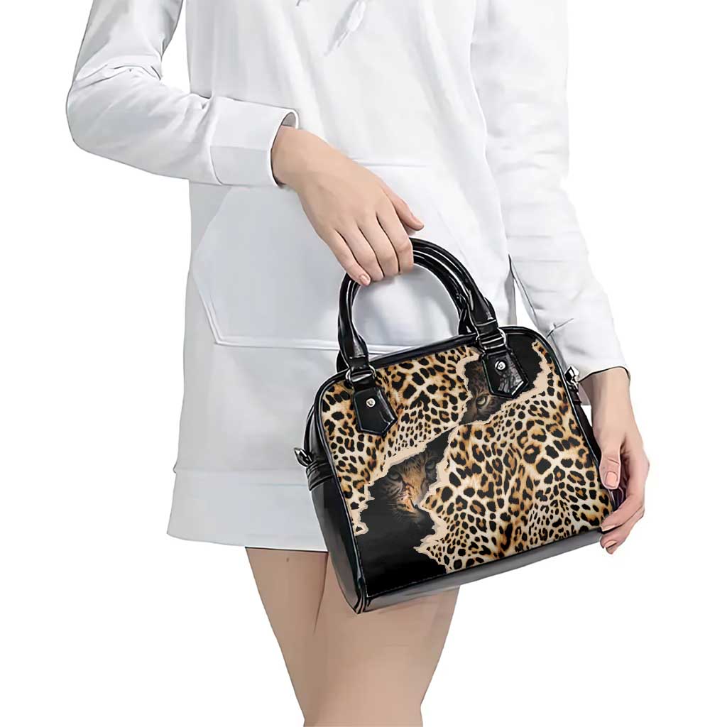 Africa Leopard Skin Pattern Shoulder Handbag Version 02