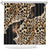 Africa Leopard Skin Pattern Shower Curtain Version 02