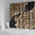 Africa Leopard Skin Pattern Shower Curtain Version 02