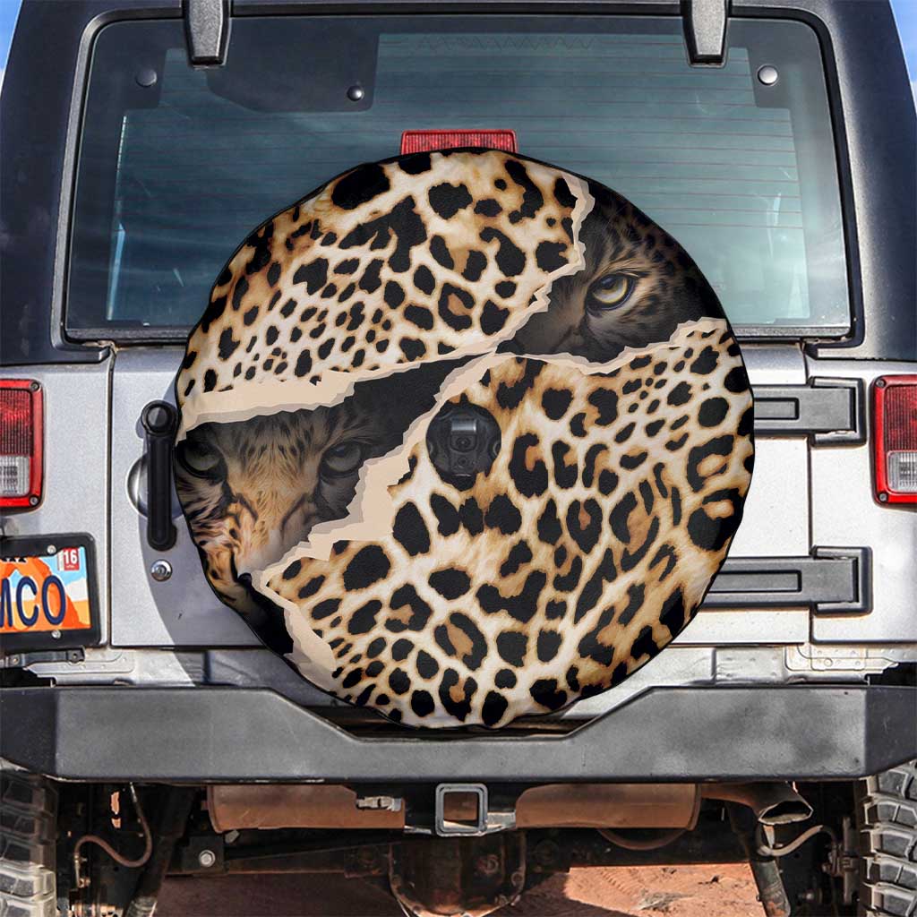 Africa Leopard Skin Pattern Spare Tire Cover Version 02 - Wonder Print Shop