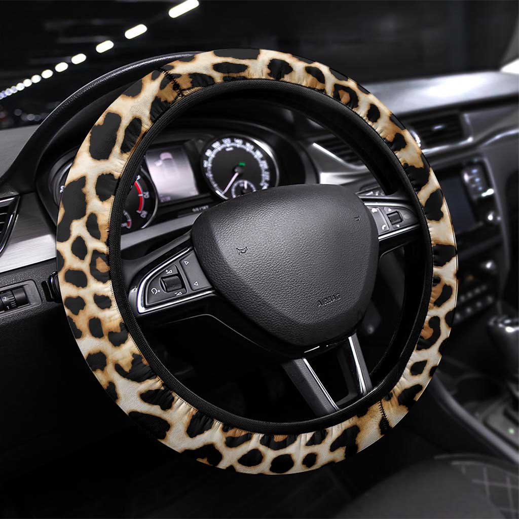 Africa Leopard Skin Pattern Steering Wheel Cover Version 02 - Wonder Print Shop