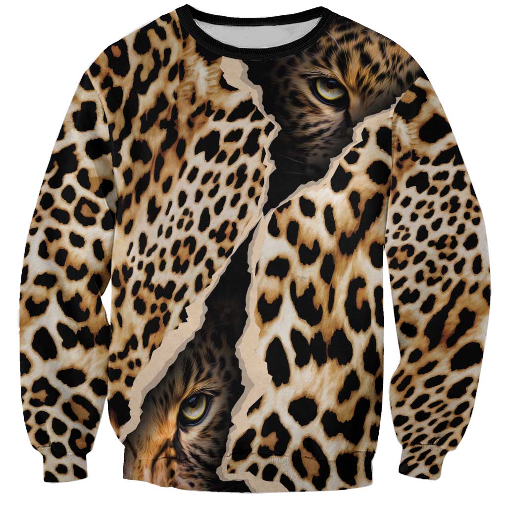 Africa Leopard Skin Pattern Sweatshirt Version 02 - Wonder Print Shop