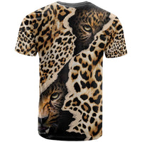 Africa Leopard Skin Pattern T Shirt Version 02 - Wonder Print Shop