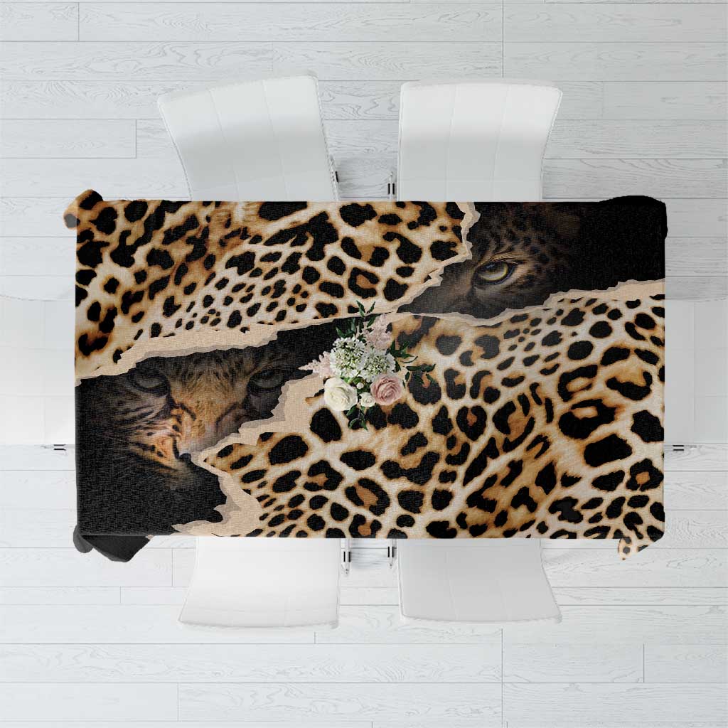 Africa Leopard Skin Pattern Tablecloth Version 02 - Wonder Print Shop