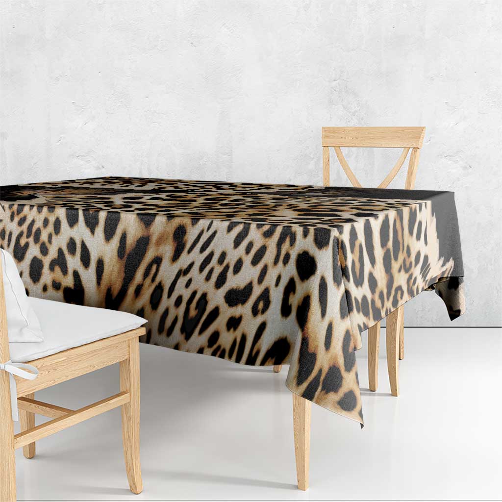 Africa Leopard Skin Pattern Tablecloth Version 02 - Wonder Print Shop