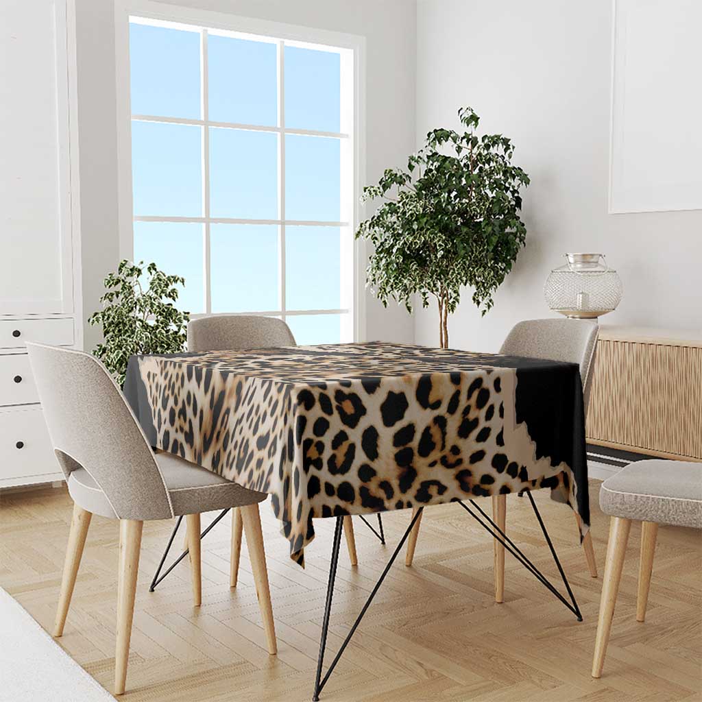 Africa Leopard Skin Pattern Tablecloth Version 02 - Wonder Print Shop