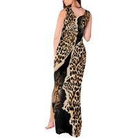 Africa Leopard Skin Pattern Tank Maxi Dress Version 02 - Wonder Print Shop