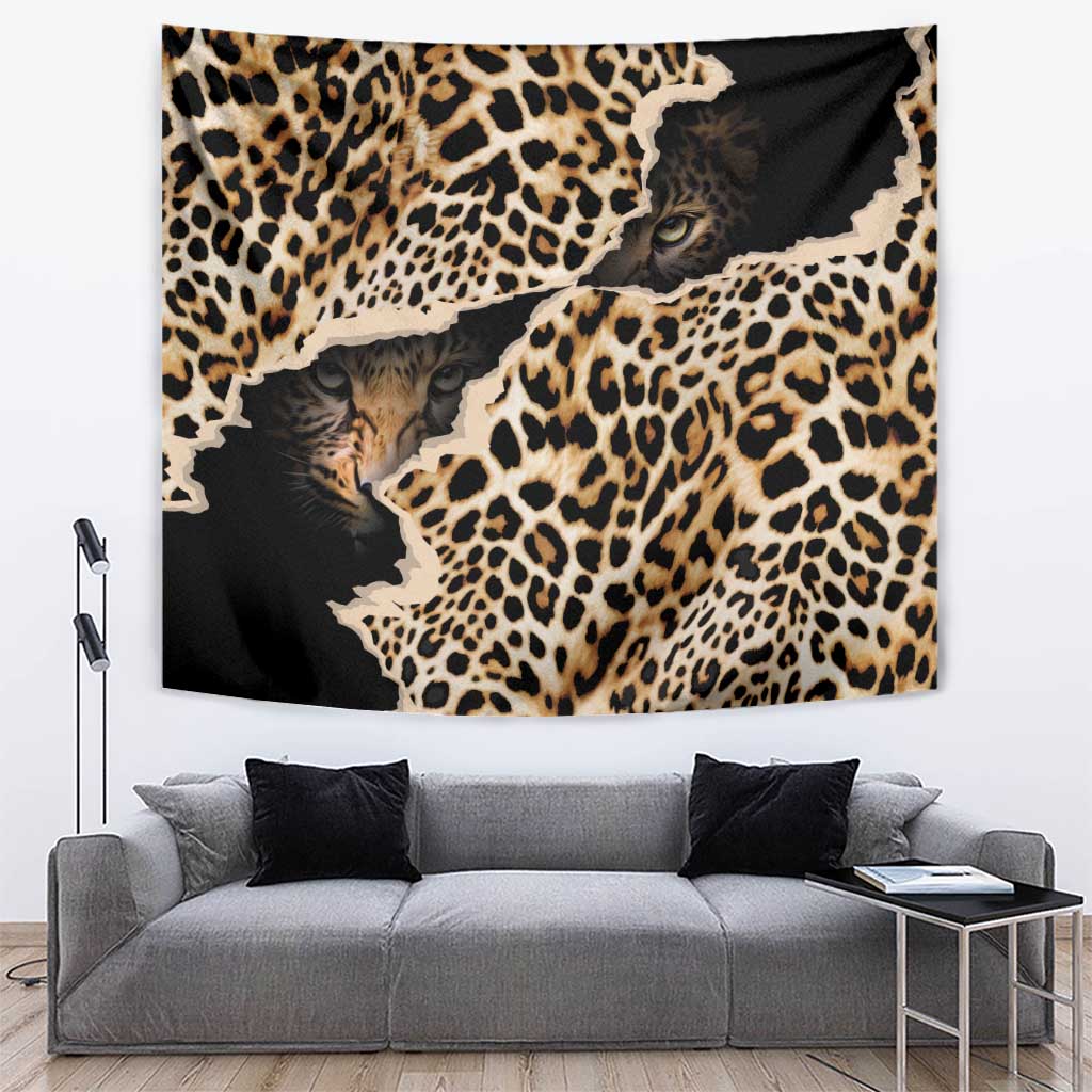 Africa Leopard Skin Pattern Tapestry Version 02 - Wonder Print Shop