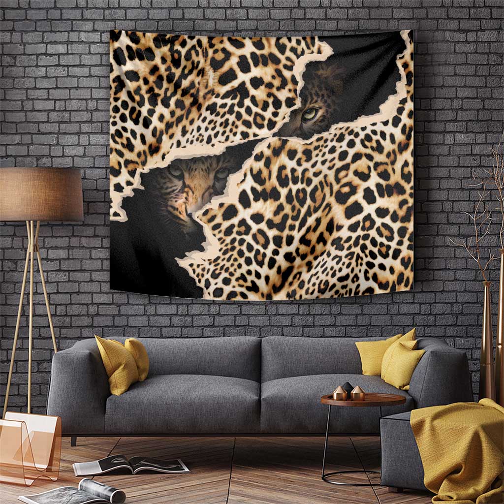 Africa Leopard Skin Pattern Tapestry Version 02 - Wonder Print Shop