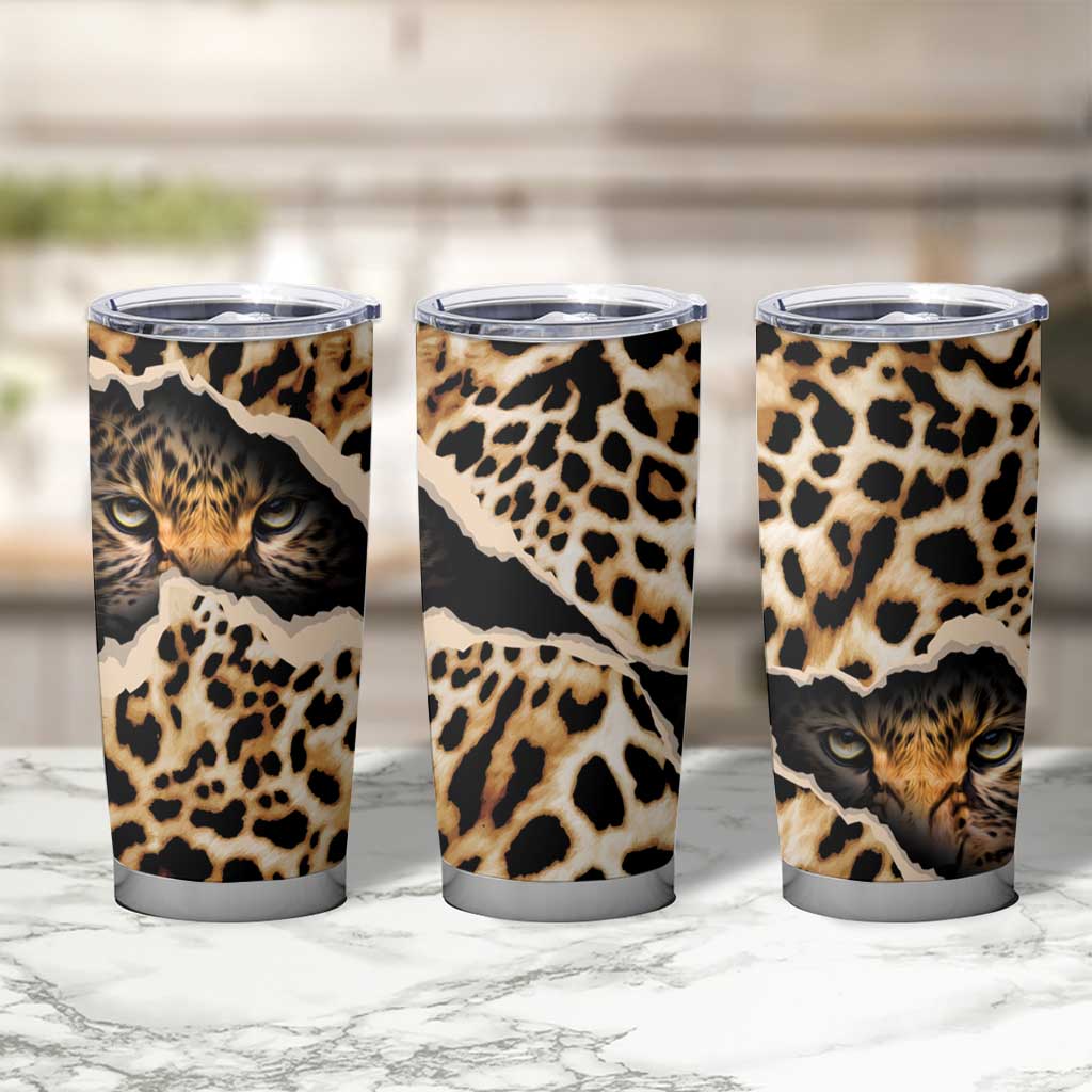 Africa Leopard Skin Pattern Tumbler Cup Version 02 - Wonder Print Shop