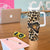 Africa Leopard Skin Pattern Tumbler With Handle Version 02 - Wonder Print Shop