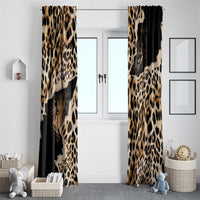 Africa Leopard Skin Pattern Window Curtain Version 02 - Wonder Print Shop
