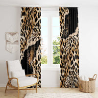 Africa Leopard Skin Pattern Window Curtain Version 02 - Wonder Print Shop