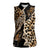 Africa Leopard Skin Pattern Women Sleeveless Polo Shirt Version 02 - Wonder Print Shop