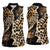 Africa Leopard Skin Pattern Women Sleeveless Polo Shirt Version 02 - Wonder Print Shop