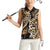 Africa Leopard Skin Pattern Women Sleeveless Polo Shirt Version 02 - Wonder Print Shop