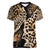 Africa Leopard Skin Pattern Women V-Neck T-Shirt Version 02 - Wonder Print Shop