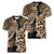 Africa Leopard Skin Pattern Women V-Neck T-Shirt Version 02 - Wonder Print Shop