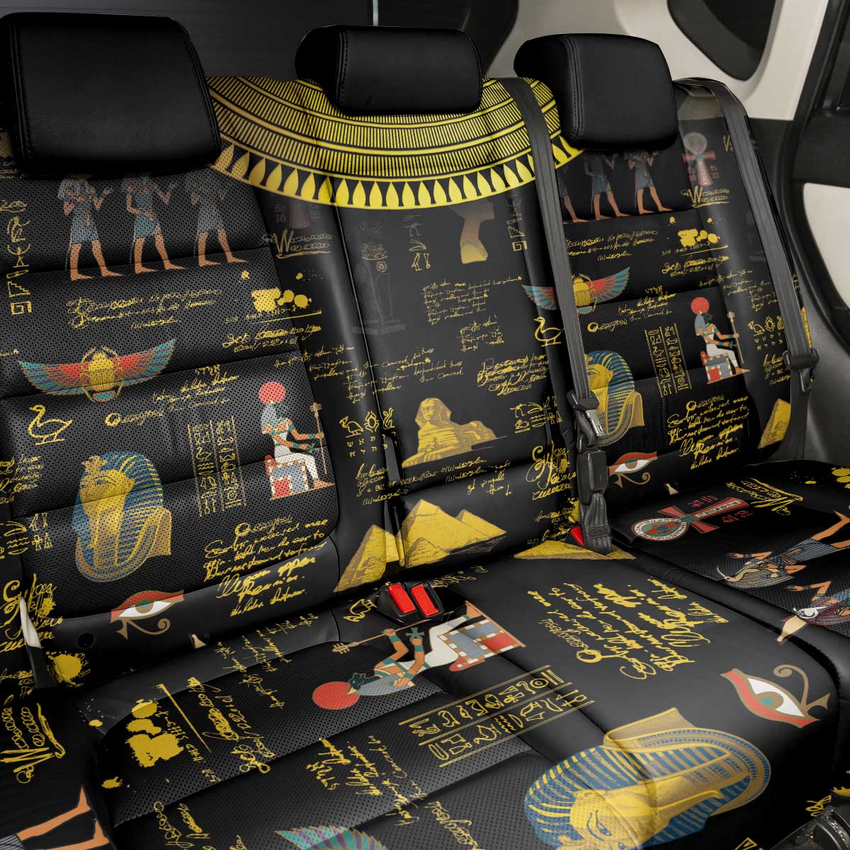 Ancient Egypt and Hieroglyphs Back Car Seat Cover LT9 - Wonder Print Shop