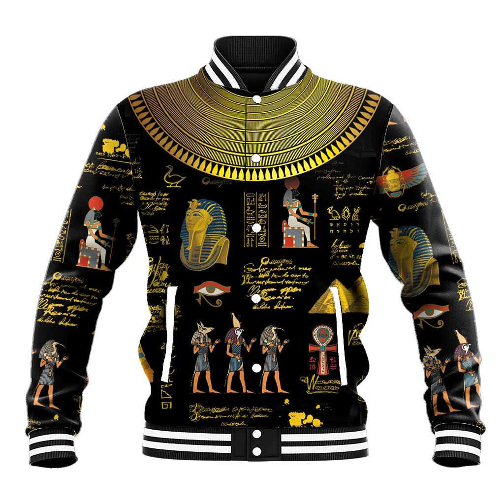 Ancient Egypt and Hieroglyphs Baseball Jacket LT9 - Wonder Print Shop