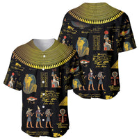 Ancient Egypt and Hieroglyphs Baseball Jersey LT9 - Wonder Print Shop