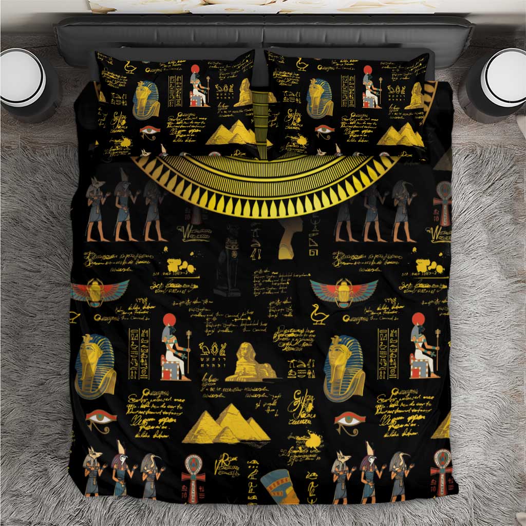 Ancient Egypt and Hieroglyphs Bedding Set LT9 - Wonder Print Shop