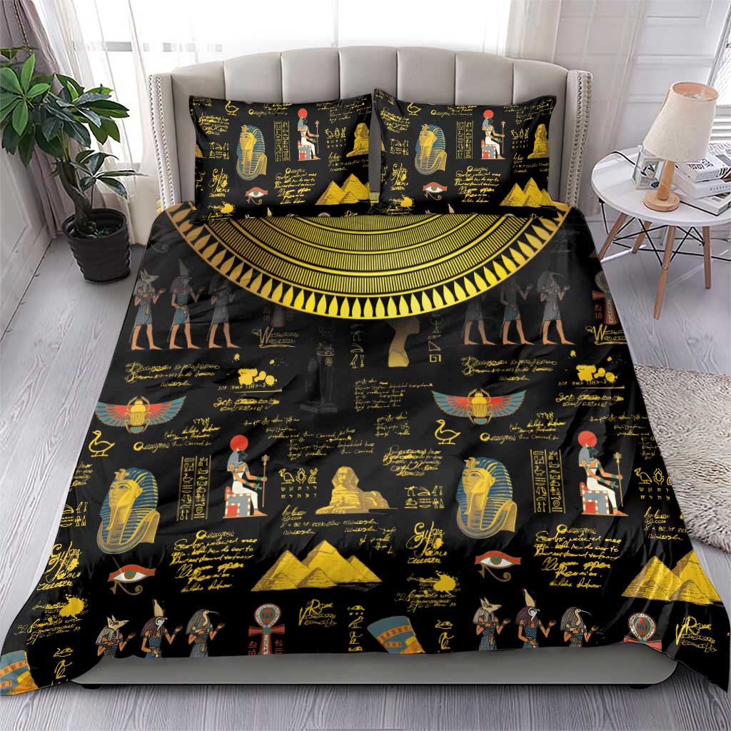 Ancient Egypt and Hieroglyphs Bedding Set LT9 - Wonder Print Shop