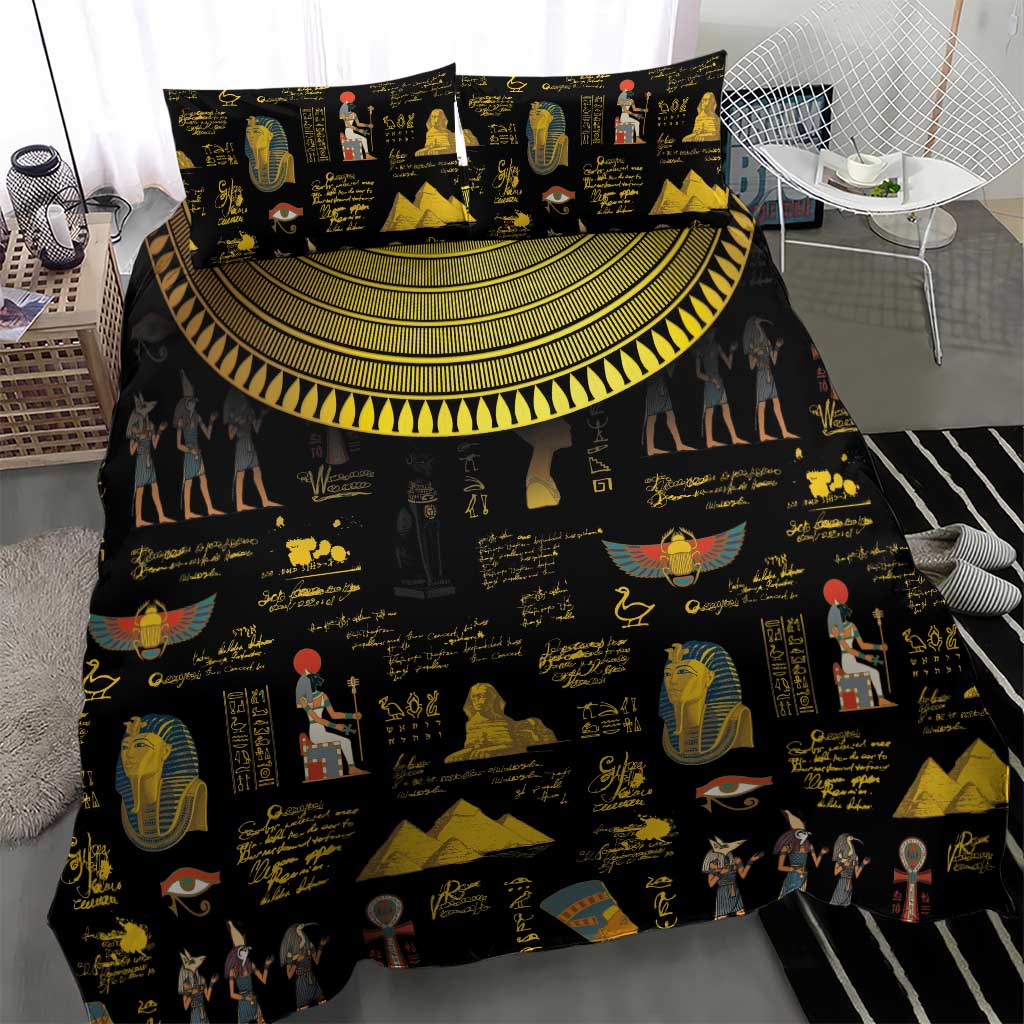 Ancient Egypt and Hieroglyphs Bedding Set LT9 - Wonder Print Shop