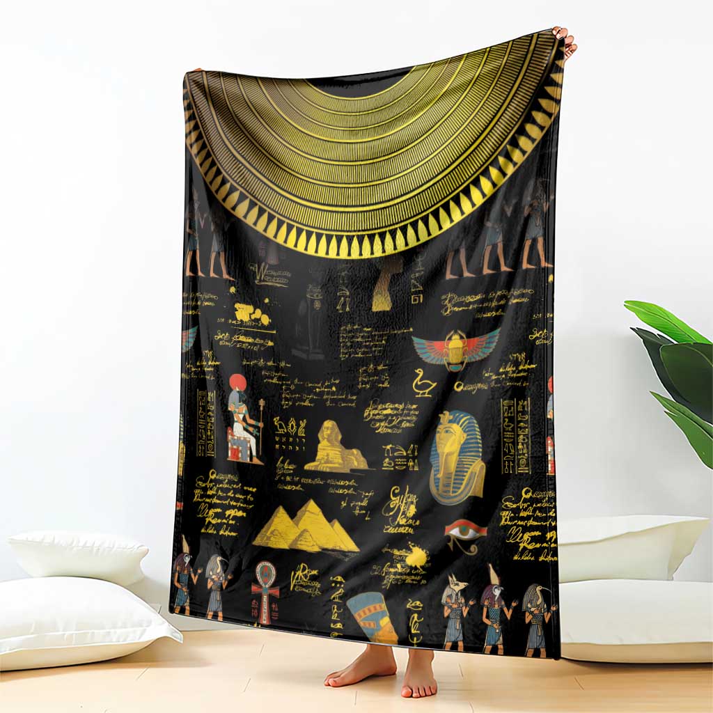Ancient Egypt and Hieroglyphs Blanket