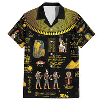 Ancient Egypt and Hieroglyphs Family Matching Long Sleeve Bodycon Dress and Hawaiian Shirt LT9 - Wonder Print Shop