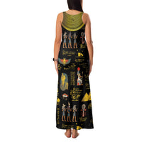 Ancient Egypt and Hieroglyphs Family Matching Tank Maxi Dress and Hawaiian Shirt - Wonder Print Shop