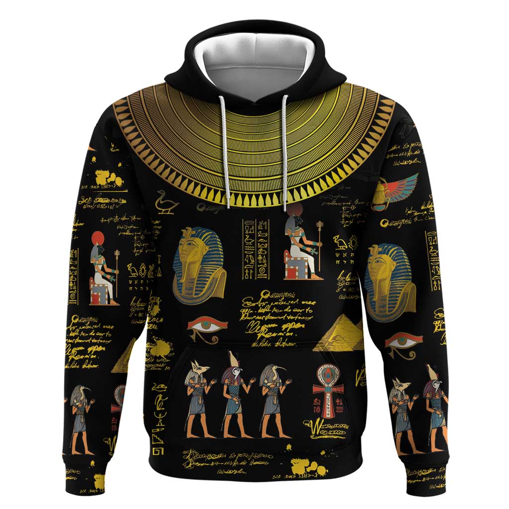 Ancient Egypt and Hieroglyphs Hoodie - Wonder Print Shop