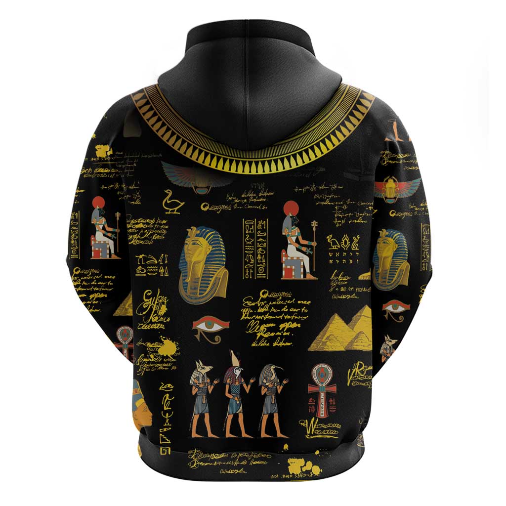 Ancient Egypt and Hieroglyphs Hoodie - Wonder Print Shop