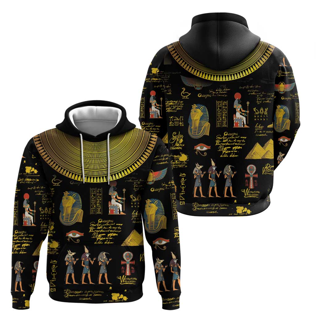 Ancient Egypt and Hieroglyphs Hoodie - Wonder Print Shop