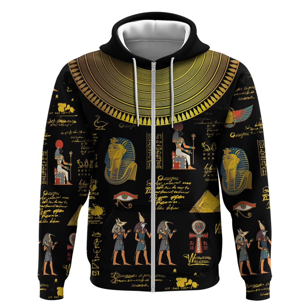 Ancient Egypt and Hieroglyphs Hoodie - Wonder Print Shop