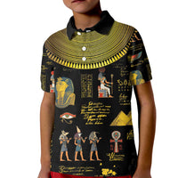 Ancient Egypt and Hieroglyphs Kid Polo Shirt - Wonder Print Shop