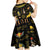 Ancient Egypt and Hieroglyphs Kid Short Sleeve Dress - Wonder Print Shop
