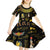 Ancient Egypt and Hieroglyphs Kid Short Sleeve Dress - Wonder Print Shop