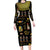 Ancient Egypt and Hieroglyphs Long Sleeve Bodycon Dress - Wonder Print Shop