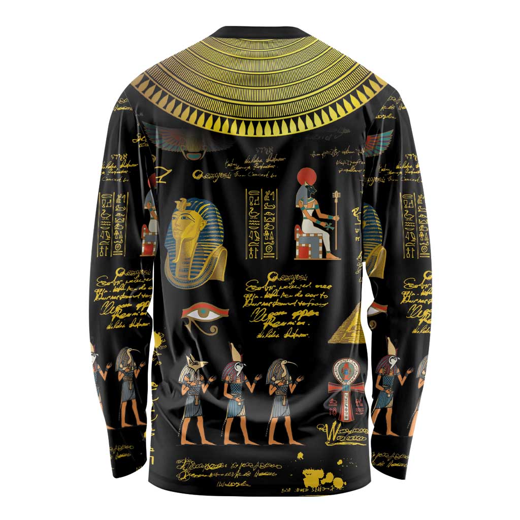Ancient Egypt and Hieroglyphs Long Sleeve Shirt - Wonder Print Shop