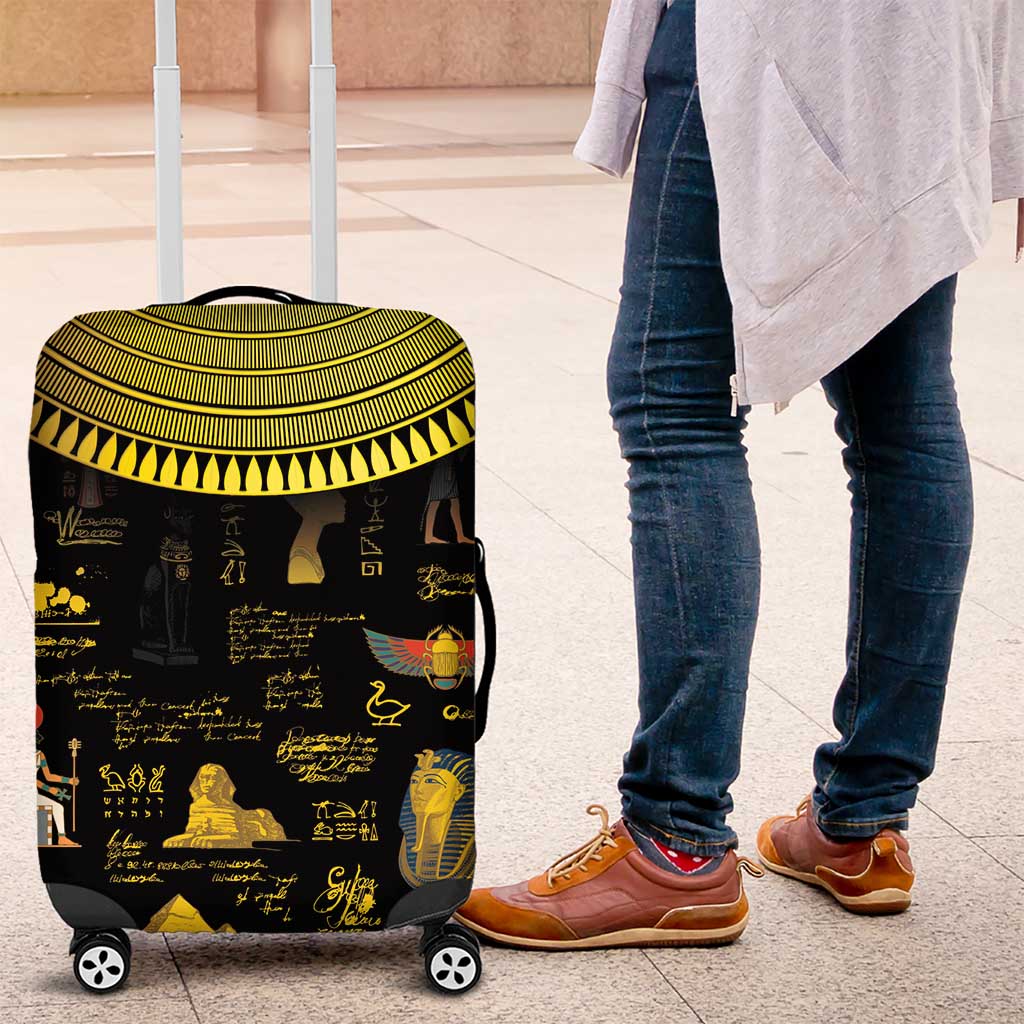 Ancient Egypt and Hieroglyphs Luggage Cover - Wonder Print Shop
