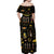 Ancient Egypt and Hieroglyphs Off Shoulder Maxi Dress - Wonder Print Shop