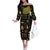Ancient Egypt and Hieroglyphs Off The Shoulder Long Sleeve Dress - Wonder Print Shop