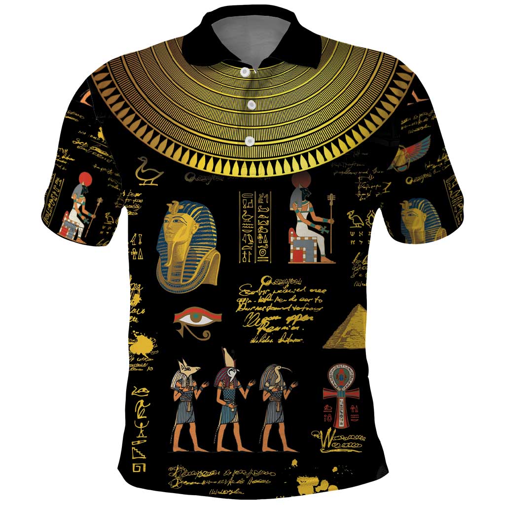 Ancient Egypt and Hieroglyphs Polo Shirt - Wonder Print Shop