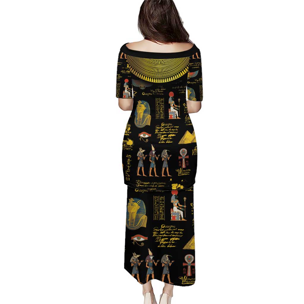 Ancient Egypt and Hieroglyphs Puletasi - Wonder Print Shop