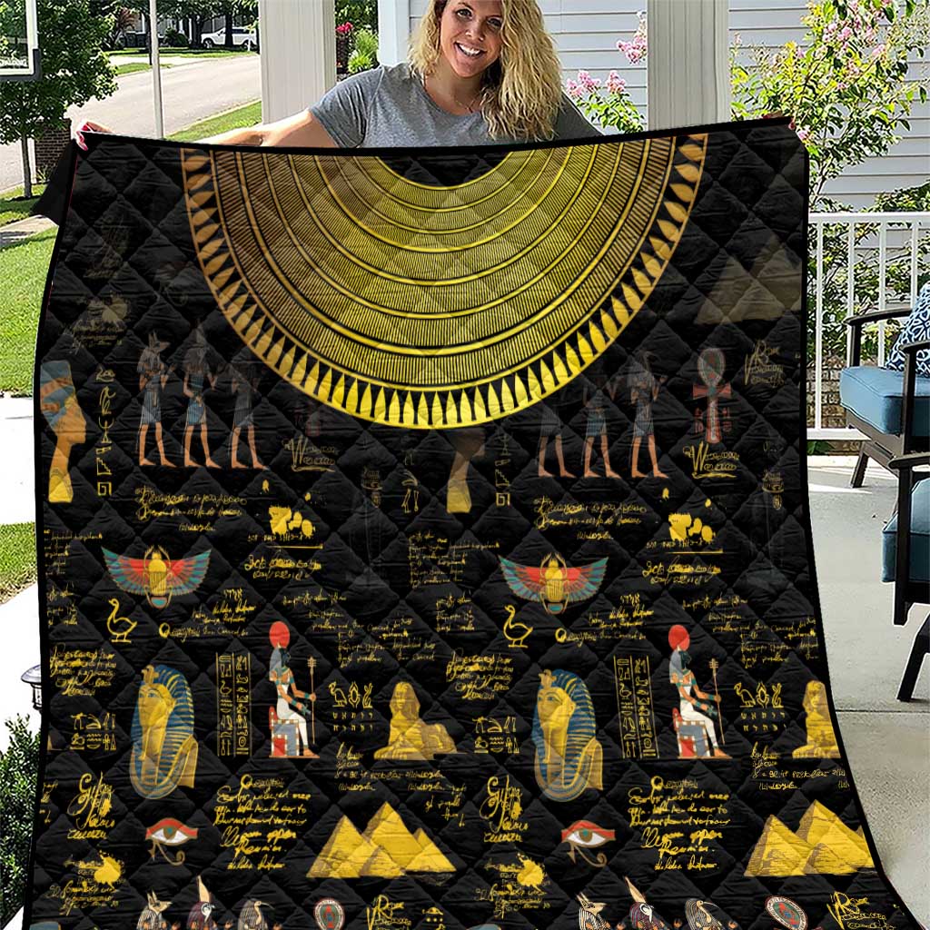 Ancient Egypt and Hieroglyphs Quilt - Wonder Print Shop