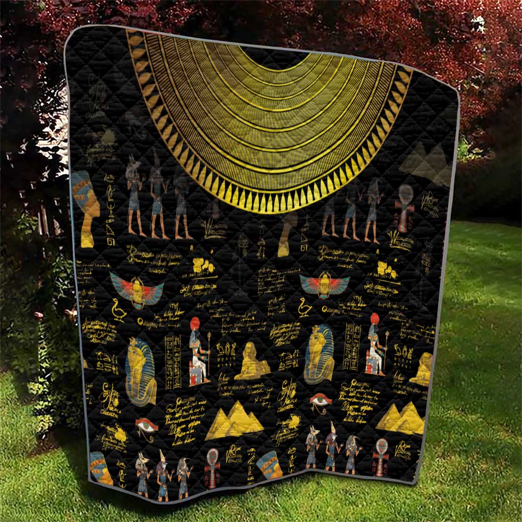 Ancient Egypt and Hieroglyphs Quilt - Wonder Print Shop