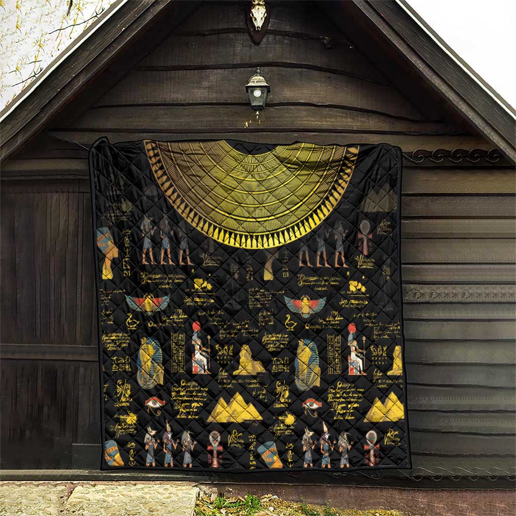 Ancient Egypt and Hieroglyphs Quilt - Wonder Print Shop