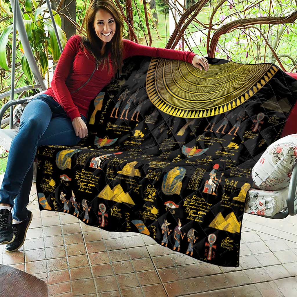 Ancient Egypt and Hieroglyphs Quilt - Wonder Print Shop