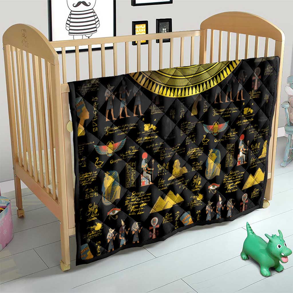 Ancient Egypt and Hieroglyphs Quilt - Wonder Print Shop
